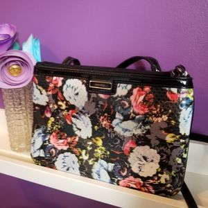 Nine West Floral Purse With Polka Dot Glaze Effect